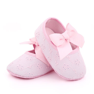 Baby Ballerina Broderie Roze Maat 17&19