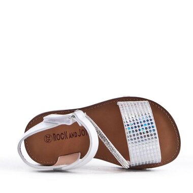 Kindersandalen Disco White Maat 21-25