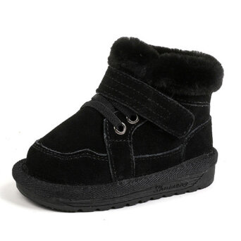 Winterlaarsjes Suede Zwart Maat 20