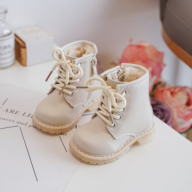 Kinderlaarzen Frosted Gevoerd Beige Maat 19-24