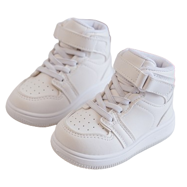 Hoge Kinder Sneakers White Maat 18-23