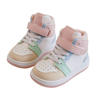 Hoge Kinder Sneakers Pastel Maat 22