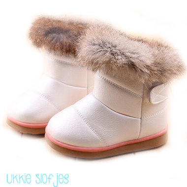 Baby Snowboots Fake Fur Pearl Maat 22