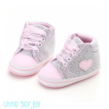 Baby Sneaker Lace-Up Grey Maat 18-20