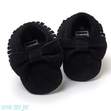 Baby Mocassin Ribbon Black Maat 19