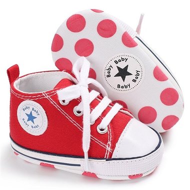 Baby Gympen Chuck Red Maat 18-20