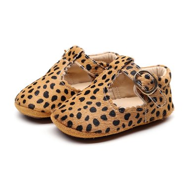 Baby Ballerina Mary Leer Leopard Maat 21